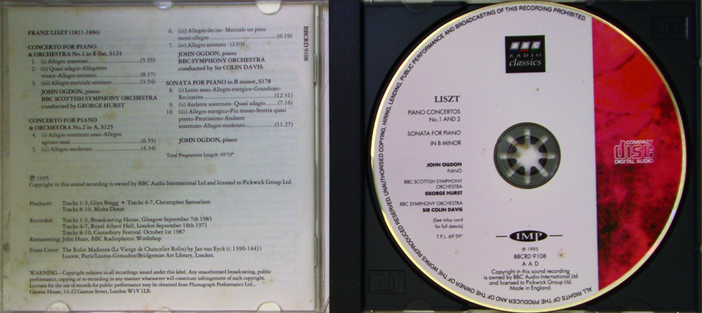 LISZT Piano Concertos No. 1 AND 2