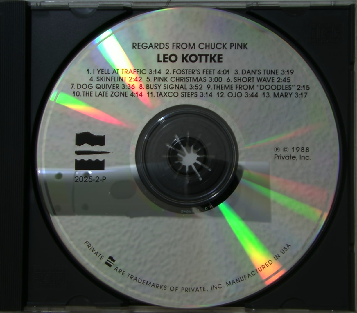 Leo Kottke - Regards from chuck pink. CD